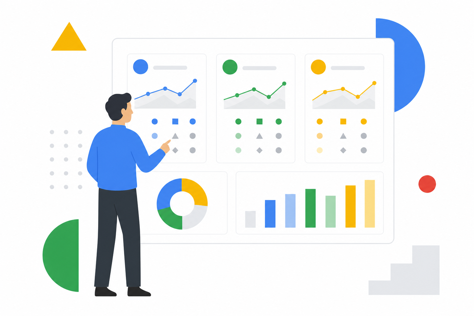 Analyst comparing competitor market intelligence on a dashboard